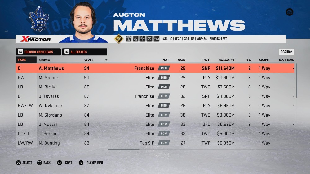 Aston Mathews - NHL 23 に登場するトロント メープル リーフスの最高の選手の 1 人
