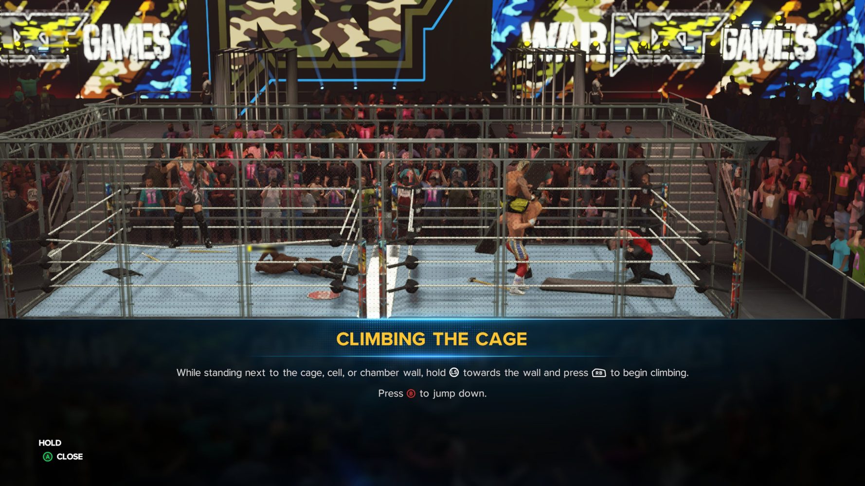 WWE 2K23 WarGames コントロール ガイド クライム ケージ