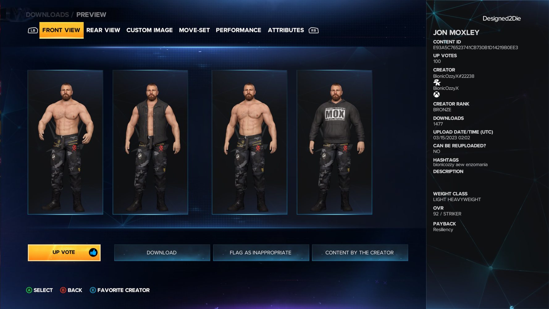 WWE 2K23 レビュー コミュニティの作品