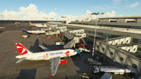 ヴァーツラフハヴェルプラハ空港forMicrosoft FlightSimulatorは見事に見えます
