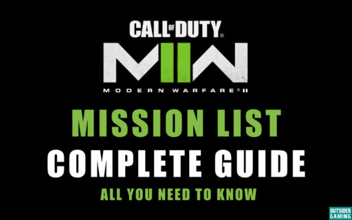 Call of Duty Modern Warfare 2 Mission List