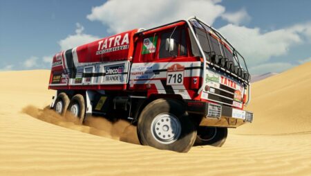 1986 年のタトラ 815 公式がダカール砂漠ラリーに到着