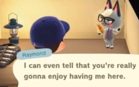 Discover the allure of Raymond in Animal Crossing: A smug cat villager with a dapper style
