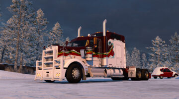 Euro Truck Simulator 2、SCS ソフトウェア、ATS と ETS 2 でどこからともなく雪が降りました。