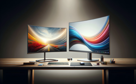 Choosing the Ideal Gaming Display: Curved vs. Flat Monitor Comparison