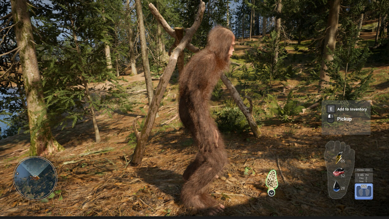 Bigfoot Life サバイバルでは、人を避けなければなりません