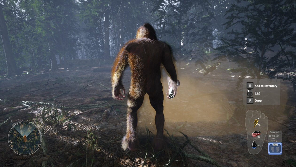 Bigfoot Life サバイバルでは、人を避けなければなりません