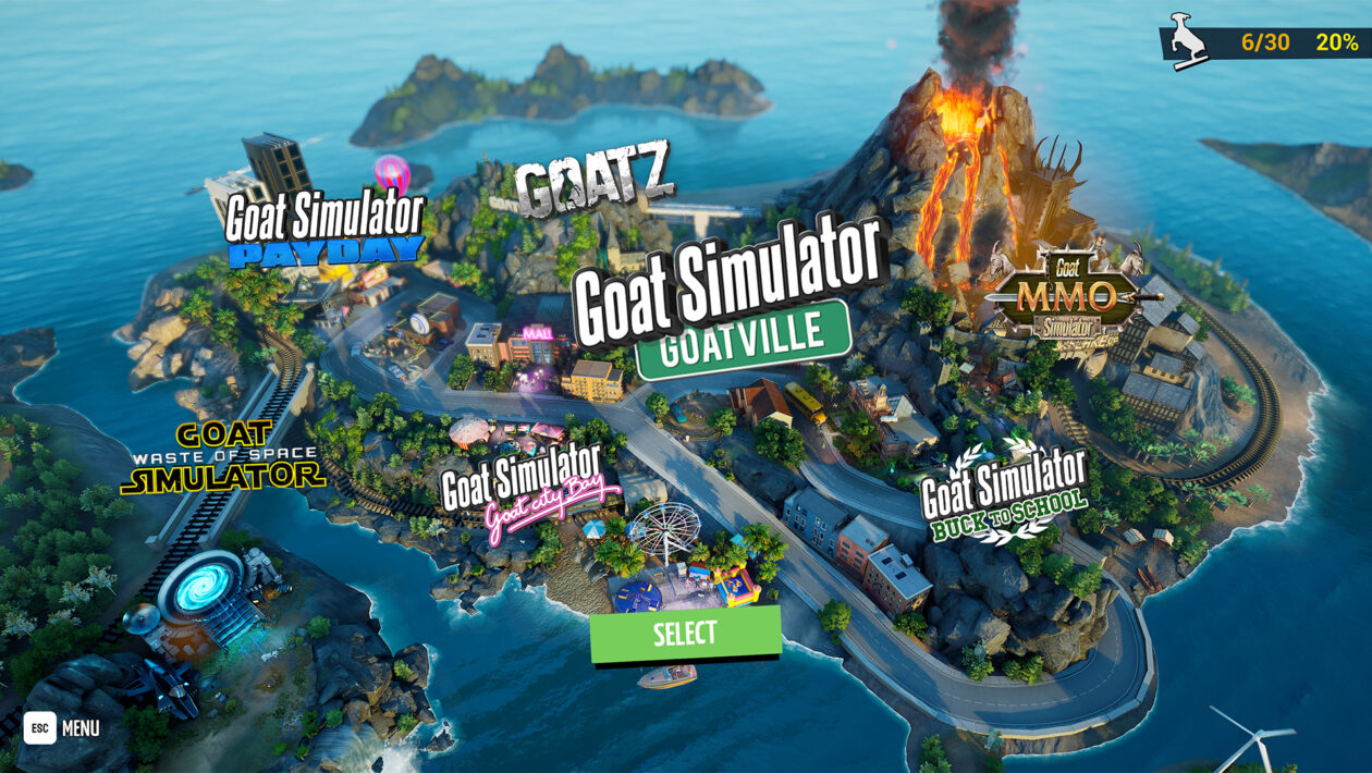 Goat Simulator: Remastered、Coffee Stain Publishing、Goat Simulator のリマスターが 11 月にリリースされます