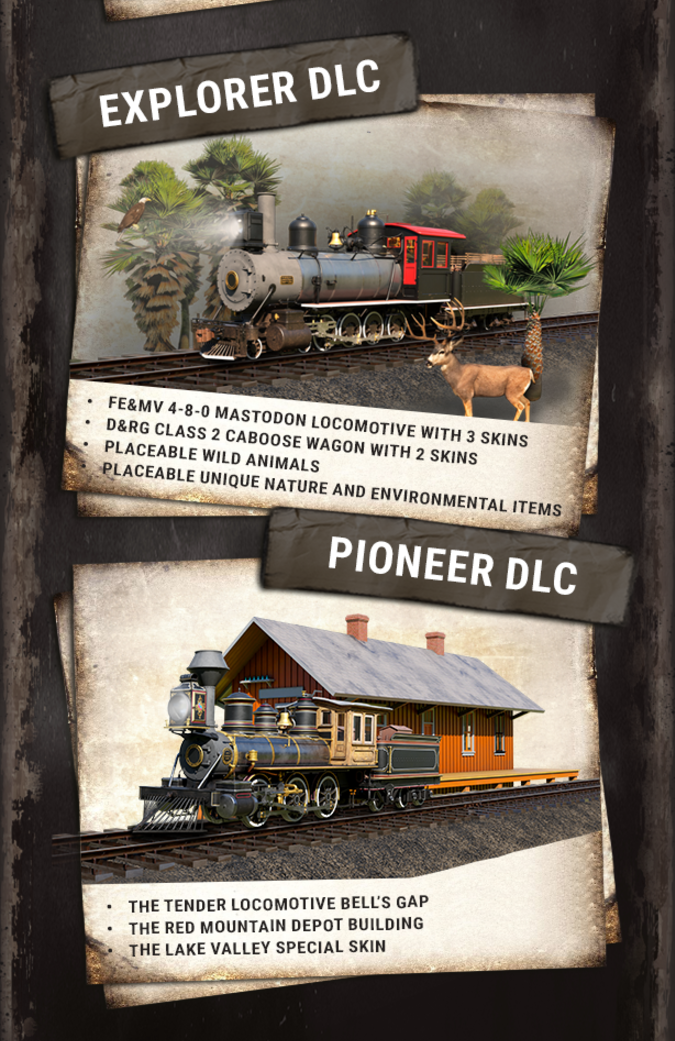 Railroads Online ゲームの DLC コンテンツの画面キャプチャ