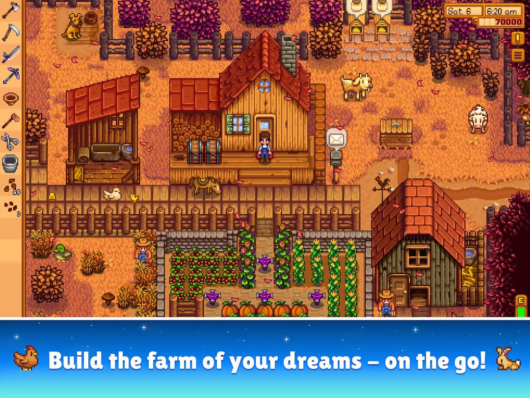 最も人気のあるモバイルゲームの1つであるStardew Valleyのスクリーンショット