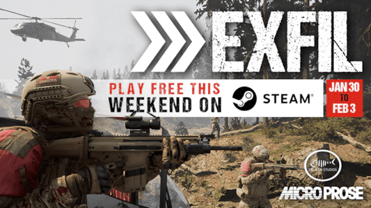 Exfil：今週末はSteamで無料でプレイしてください。 1月30日から2月3日。マイクロプロース。