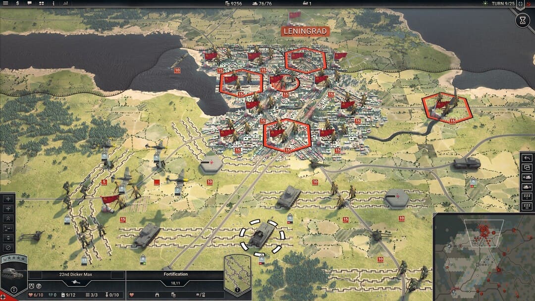 HEXベースのGame Panzer Corps 2のスクリーンショット 