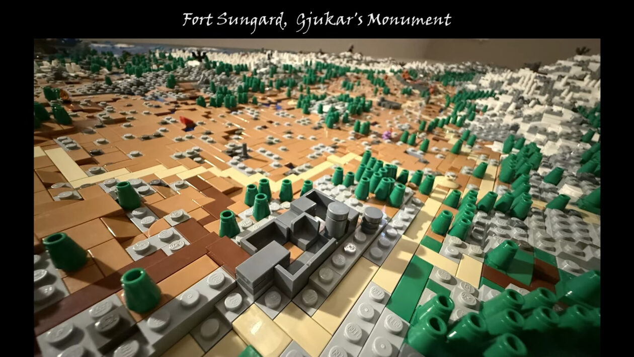 エルダースクロールス：Skyrim、Bethesda Softworks、Lego CubesのSkyrimの地図をお楽しみください