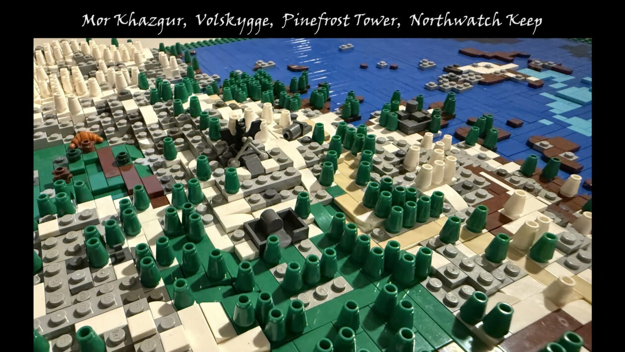 エルダースクロールス：Skyrim、Bethesda Softworks、Lego CubesのSkyrimの地図をお楽しみください