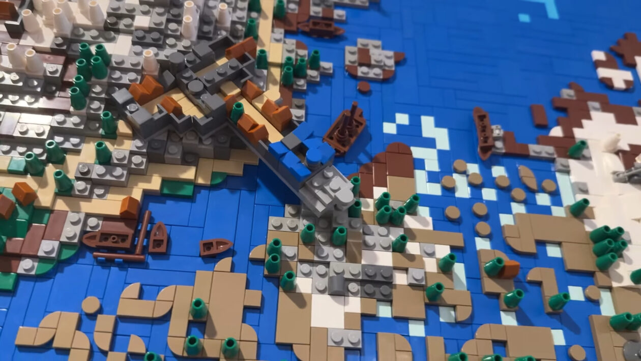 エルダースクロールス：Skyrim、Bethesda Softworks、Lego CubesのSkyrimの地図をお楽しみください