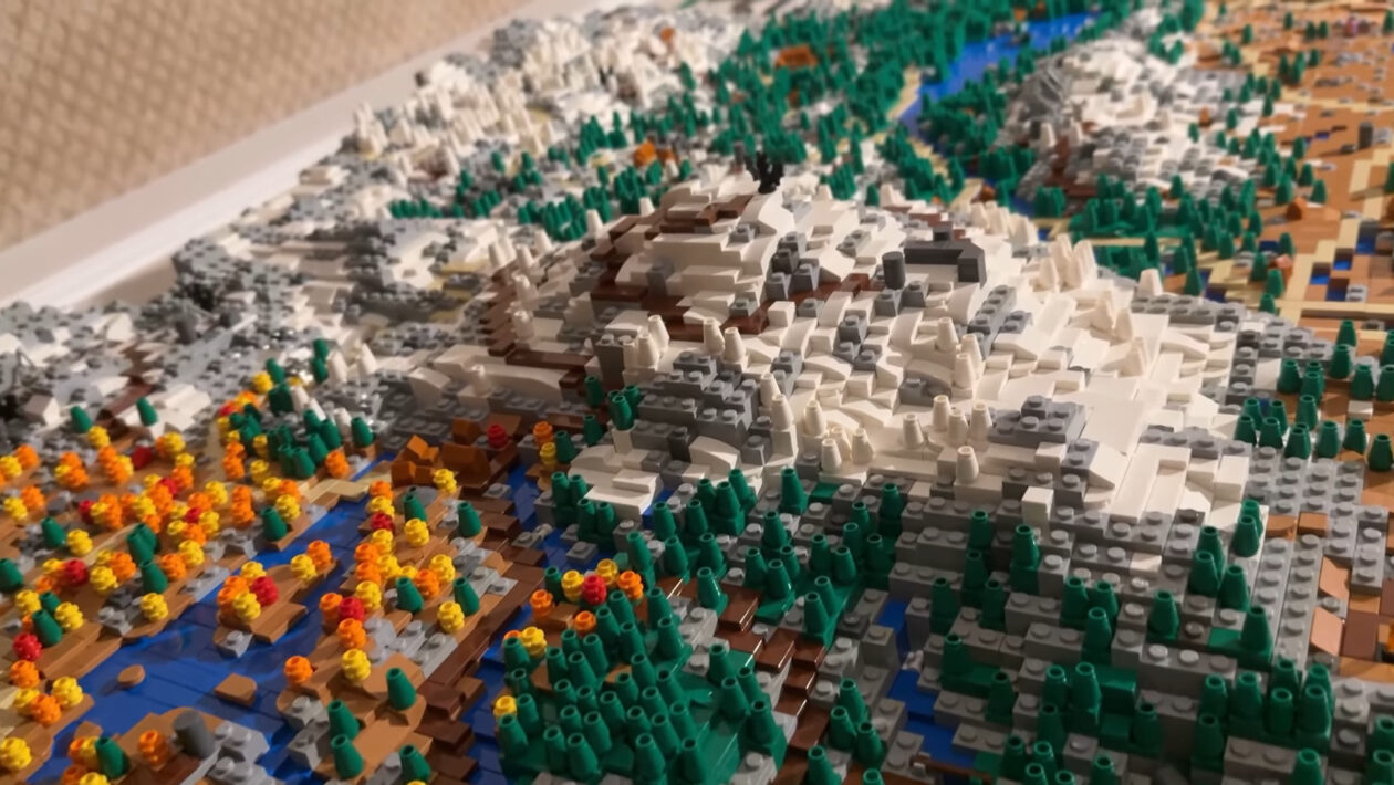 エルダースクロールス：Skyrim、Bethesda Softworks、Lego CubesのSkyrimの地図をお楽しみください
