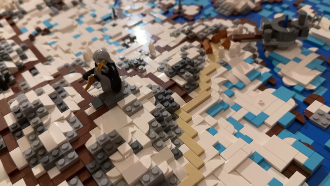 エルダースクロールス：Skyrim、Bethesda Softworks、Lego CubesのSkyrimの地図をお楽しみください