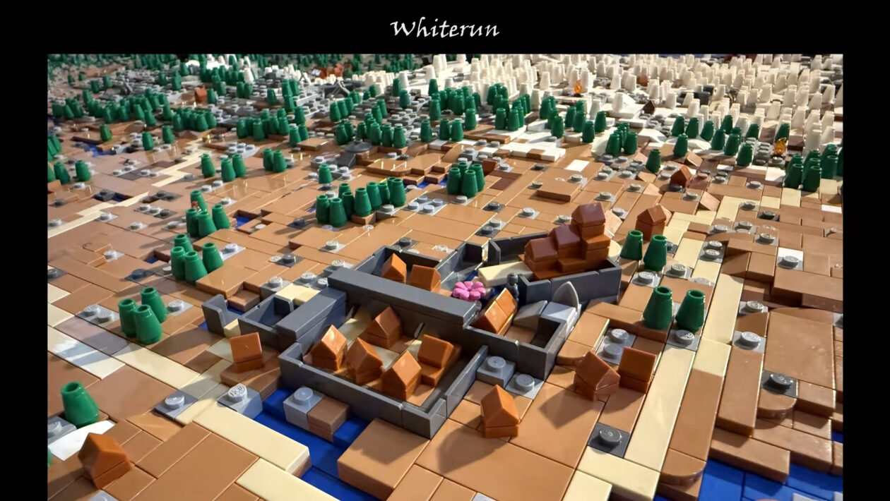 エルダースクロールス：Skyrim、Bethesda Softworks、Lego CubesのSkyrimの地図をお楽しみください