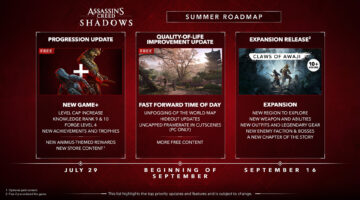 Assassin's Creed Shadows（Red）、Ubisoft、DLC for AC Shadowsは9月中旬にリリースされます