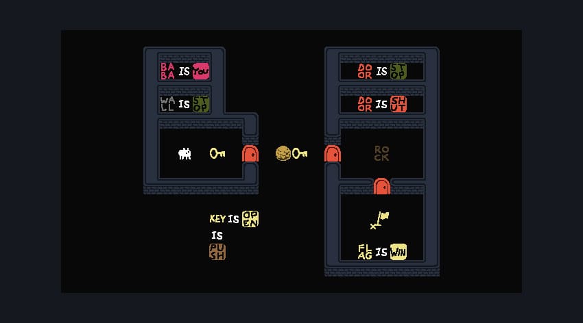 ゲームのスクリーンショットババは、ピクセルアートミニマリストダンジョンを示しています