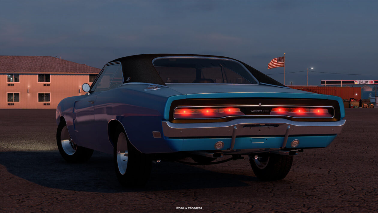 American Truck Simulator、SCSソフトウェア、SCSは、ヨーロッパ北部のコンソールとドッジ車に惹かれています