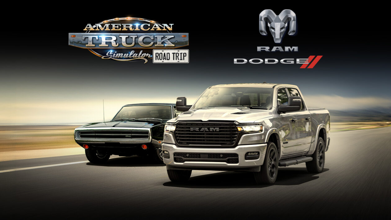 American Truck Simulator、SCSソフトウェア、SCSは、ヨーロッパ北部のコンソールとドッジ車に惹かれています